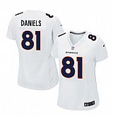 Women Nike Denver Broncos #81 Owen Daniels 2016 White Game Event Jersey,baseball caps,new era cap wholesale,wholesale hats